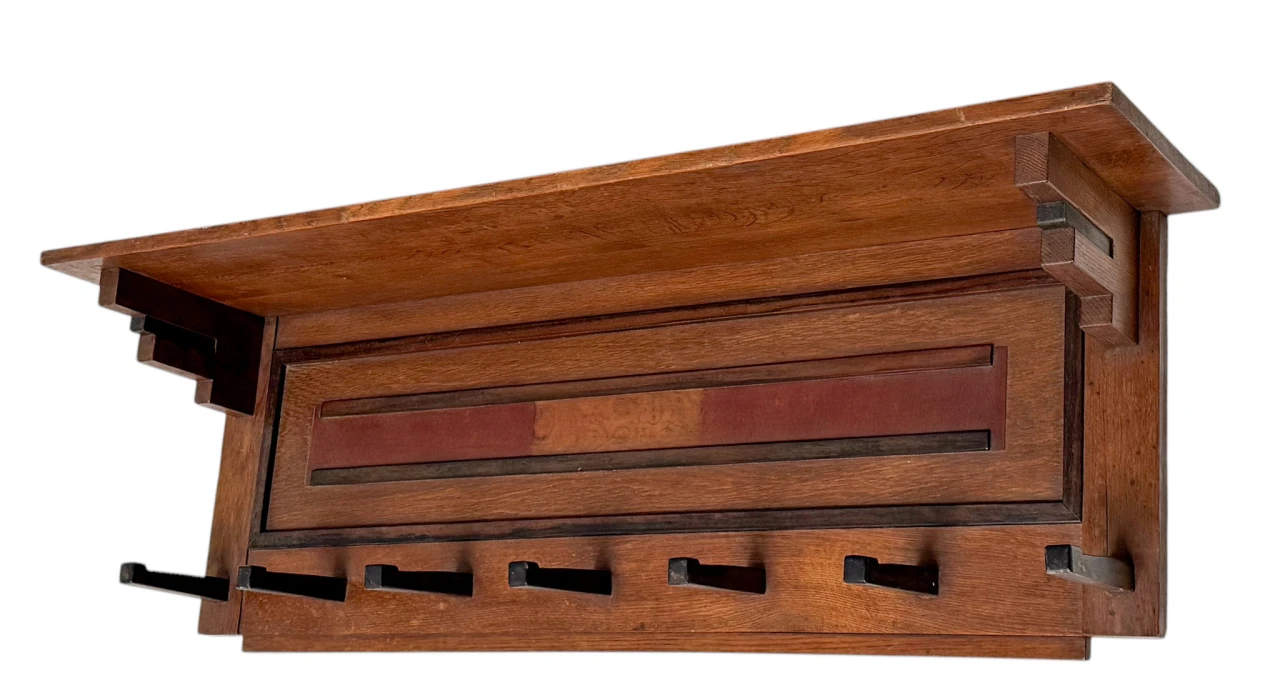 Two Art Deco Modernist Coat Racks by P.E.L. Izeren for De Genneper Molen